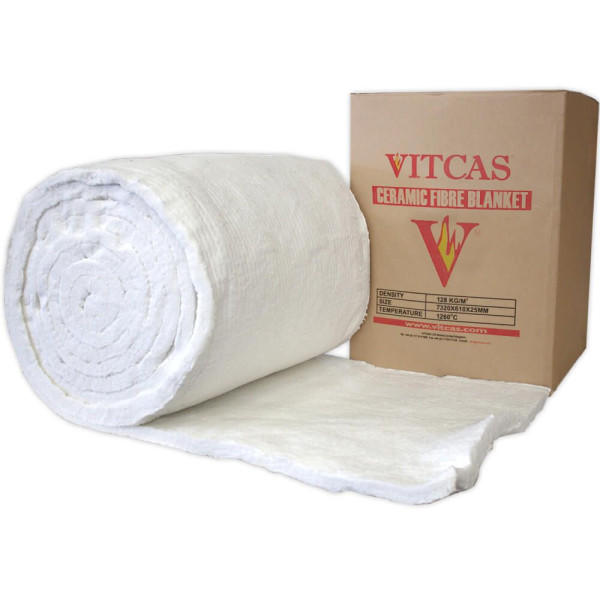 Vitcas Ceramic Fibre Insulation Blanket 1260°C Vitcas Ceramic Fibre Insulation Blanket 1260°C