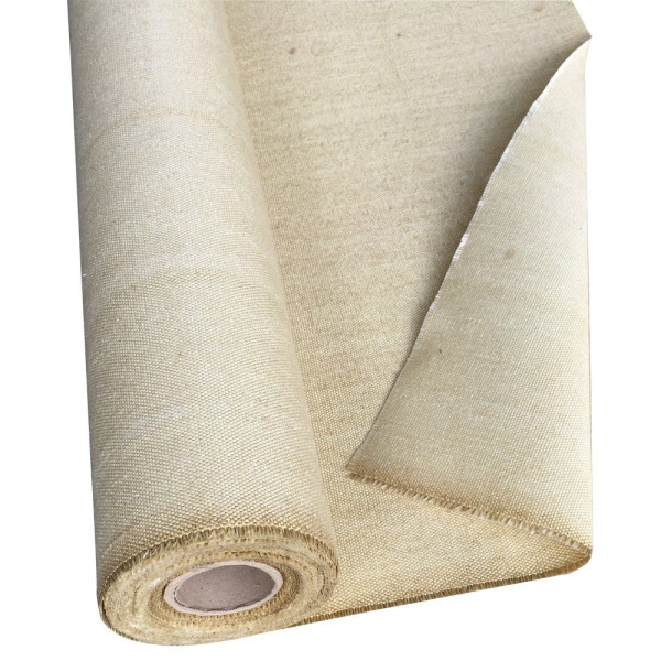 Vitcas Vermiculite Coated Fibreglass Cloth 1000°C per 1m Vitcas Vermiculite Coated Fibreglass Cloth 1000°C per 1m
