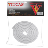 Vitcas White Stove Rope 2m Pack up to 550°C